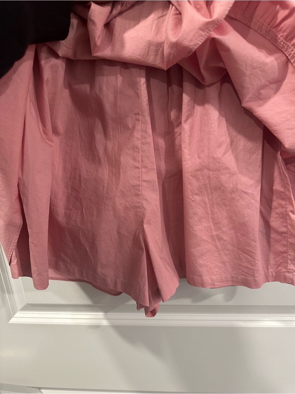 Sunday Best Tart Pink Storied Poplin Romper, Large View 5
